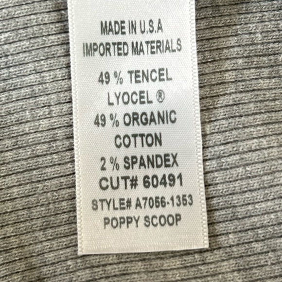 Agolde | Women’s Grey Ribbed Poppy Scoop Neck Sleeveless Tank Top, Size S - Picture 12 of 14